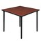 Regency Kee Folding Tables, 42 W, 42 L, 29 H, Wood, Metal Top, Cherry TBF4242CHBK - alternate 1
